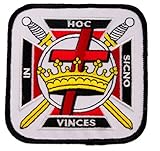 Masonic York Rite Knights Templar Cross embroidered Patch