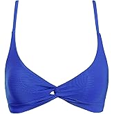 BERLOOK Women's Twist Backless Criss Cross Back Bathing Swimwear Cheeky Bikini Top