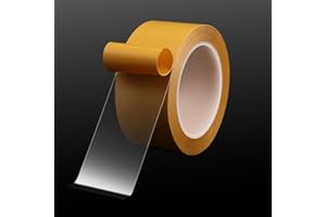 SICCOMA Double Sided Tape Transparent Heavy Duty 2 Inch x 82 Feet Super Thin Double Sided Tape for LCD Screen Repair, LED, Arts & Crafts, Photos, Scrapbook, Woodworking,Carpet, Residue Free, Heat Resistant