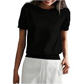 Verdusa Women's Fall Outfits Short Sleeve Sweaters Knit Pullover Tops | Old Money Clothes, Fall Sweater, Cable Knit Sweater, Going Out Outfits
