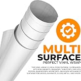 vgoltd Gloss Self Adhesive Vinyl Wrap Furniture Stickers 30x100cm White view 4