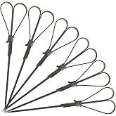 100 Counts Bamboo Cocktail Picks Cocktail Toothpicks, 4.7 Inch Black | Heart Shaped Bamboo Sticks, Skewers for Appetizers, Charcuterie Accessories, Toothpicks for Appetizers Picks