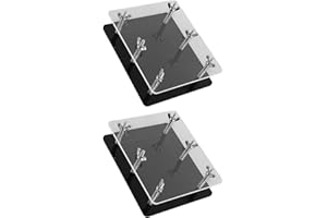 OATIPHO 2pcs Card Bending Corrector Tool for Sports Cards with Stainless Steel and Acrylic for Precision
