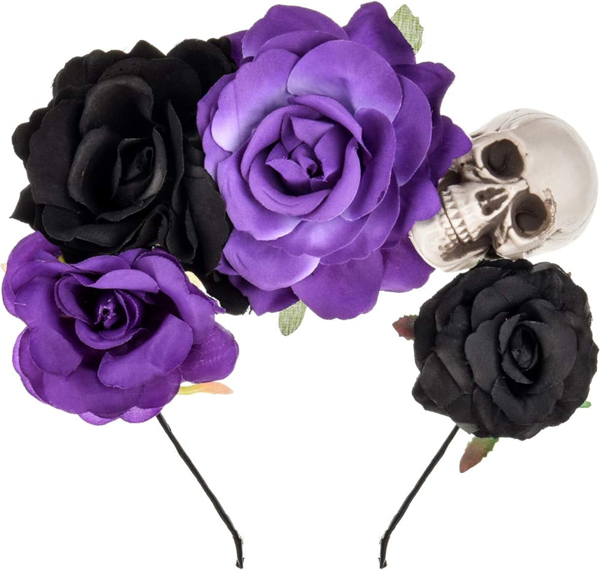 DreamLily Dia De Los Muertos Kopfschmuck – Blumenkrone, Handgefertigt Für Halloween & Feste