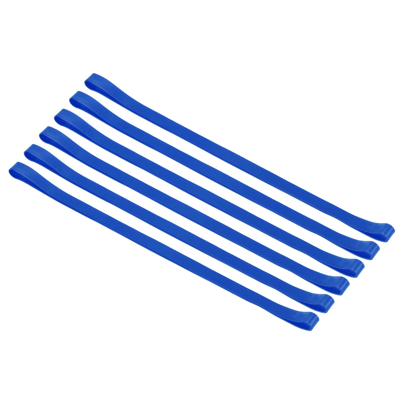 PATIKIL Towel Bands, 6 Pack Elastic Elastic Beach Chair Towel Clips Windproof Towel Holder Silicone Rubber Bands Straps for Beach Pool Cruise Chairs, Blue