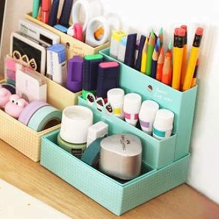 Creative Diy Paper Board Holder Storage Box Desk Decoration