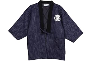 Men Winter Vintage Kimono Cardigan Traditional Cotton Hanten Warmwear Home Clothes Pajamas