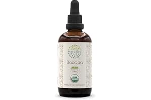HerbEra Bacopa B120 Alcohol-Free Herbal Extract Tincture, Bacopa (Bacopa Monnieri) Dried Herb (4 fl oz)