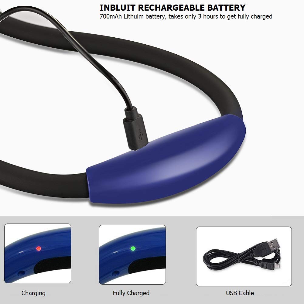 OriFiil LED Neck Light,Rechargeable Book Lights, Flexible Neck Lamp for Reading in Bed or Car, 4 LEDs with 3 Level Adjustable Brightness, Ideal for Kids,Crafts,Knitting, Crochet,Travel or BBQ