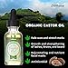 Althaea 100% Organic Castor Oil – Certified Pure Cold Pressed & Hexane free - Make Stronger Your Hair, Eyelashes, Eyebrows – Pipette, 5 Brushes and 5 Tassels included – 1 oz (30 ml)