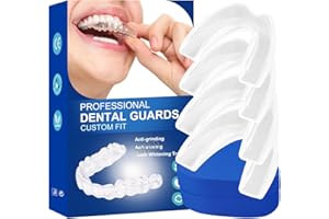 SHWD Mouth GuAR_d for Clenching Téeth at Night, Professional Night GuAR_ds for Teeth Grinding with Hygiene Case，4pcs