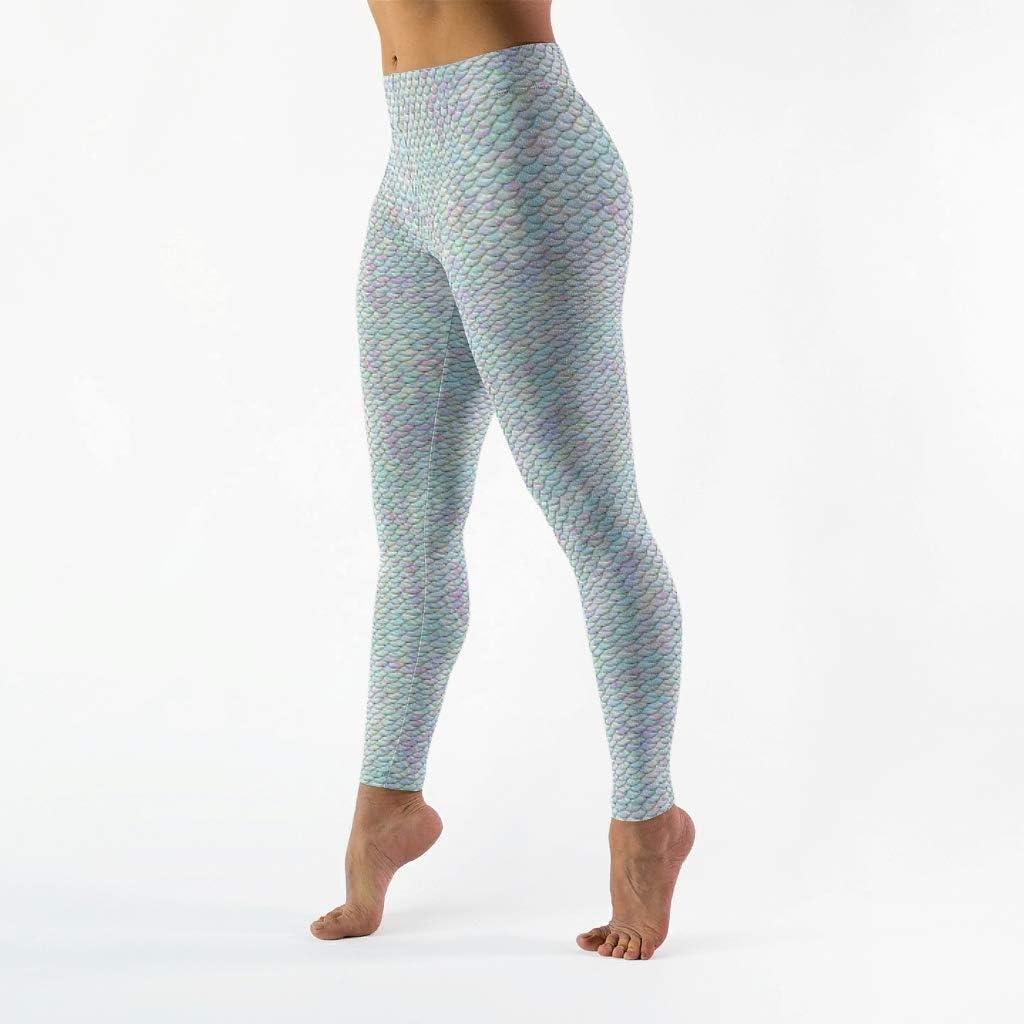 fish scale yoga pants