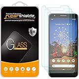 Supershieldz (3 Pack) Designed for Google (Pixel 3a XL) Tempered Glass Screen Protector, 0.33mm, Anti Scratch, Bubble Free