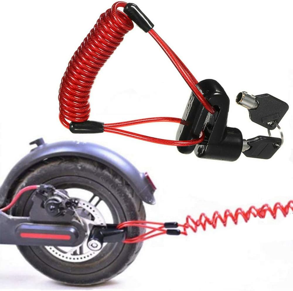 Disc Brake Lock for Electric Scooter, AntiTheft Padlock Wheel Security