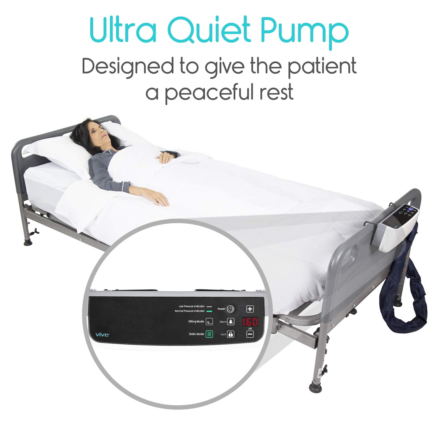 Vive 8" Alternating Pressure Mattress Low Air Loss Hospital