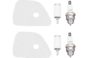 ECSiNG 2 Sets Air Fuel Filter Kit 599964601 536134901 531300688 Compatible with Husqvarna 130 330 Trimmer Maintenance Kit