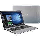 2016 Newest ASUS 15.6 High Performance Premium HD Laptop (Intel Quad Core Pentium N3700 Processor up to 2.4 GHz, 4GB RAM, 500GB HDD, SuperMulti DVD, Wifi, HDMI, VGA, Webcam, Windows 10-silver)