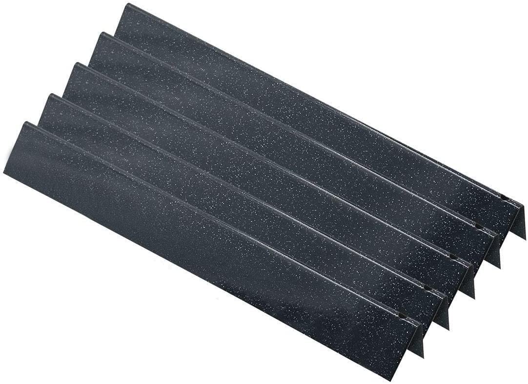 GFTIME 54.6 x 5.2 x 4.1cm Flavorizer Bar 7535 for Weber Spirit E200 E210 S200 S210 gas grill with Side Burner Knobs (2009-2012), Burner cover for Spirit 500, Porcelain Steel Heat Plate 7535/7534