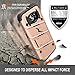 Zizo Bolt Cover for Samsung Galaxy S7 Edge [33mm 9H Tempered Glass Screen Protector] Dual-Layered [Military Grade] Case Kickstand Holster Beltclip – Rose Gold/Black
