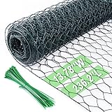 Chicken Wire 13.7 in x 237 in Poultry Wire Netting