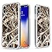 True Color Case for iPhone Xs, iPhone X Camo Case - Clear Shield Real HD Camouflage Printed on Clear Back - Soft and Hard Thin Shock Absorbing Dustproof Protective Bumper Cover