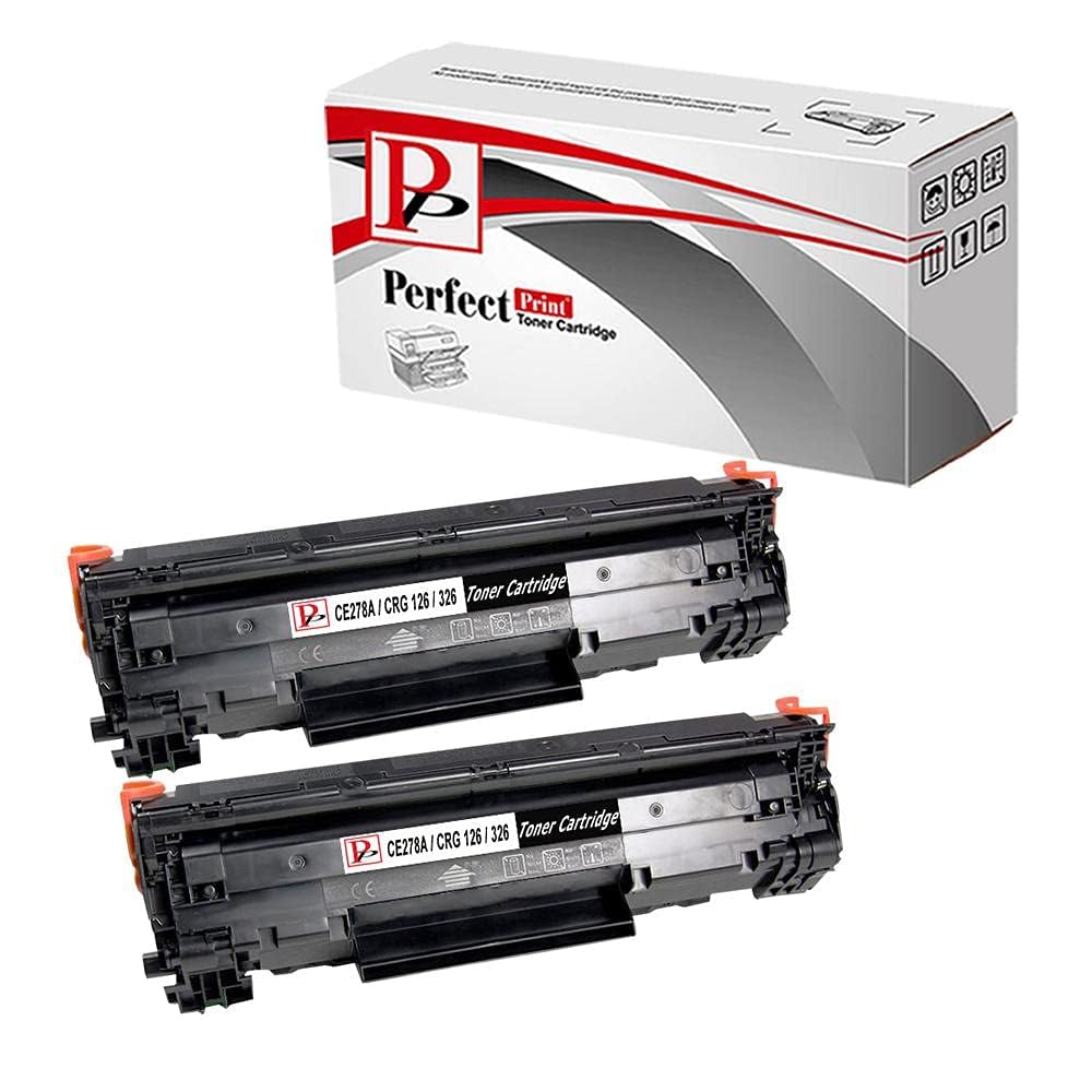2 Black PerfectPrint Compatible Toner Cartridge Replace CE278A for HP P1560 P1566 P1606 P1606n P1606dn Printers