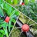 1/4 Inch Adjustable Drip Irrigation Parts, Irrigation Drippers Sprinklers for Drip Irrigation System (100)
