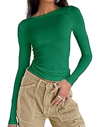 Abardsion Women's Long Sleeve Shirts Spring 2025