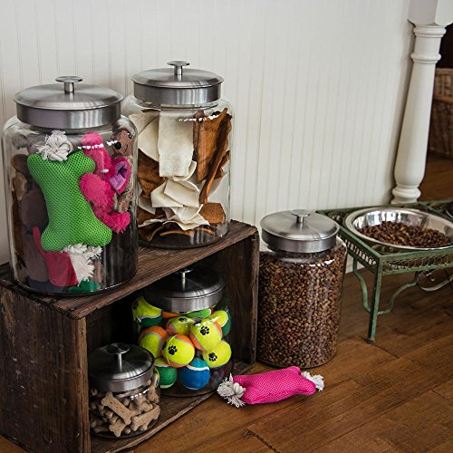 Anchor Hocking 2.5 Gallon Montana Glass Jar with Lid (2 piece, brushed