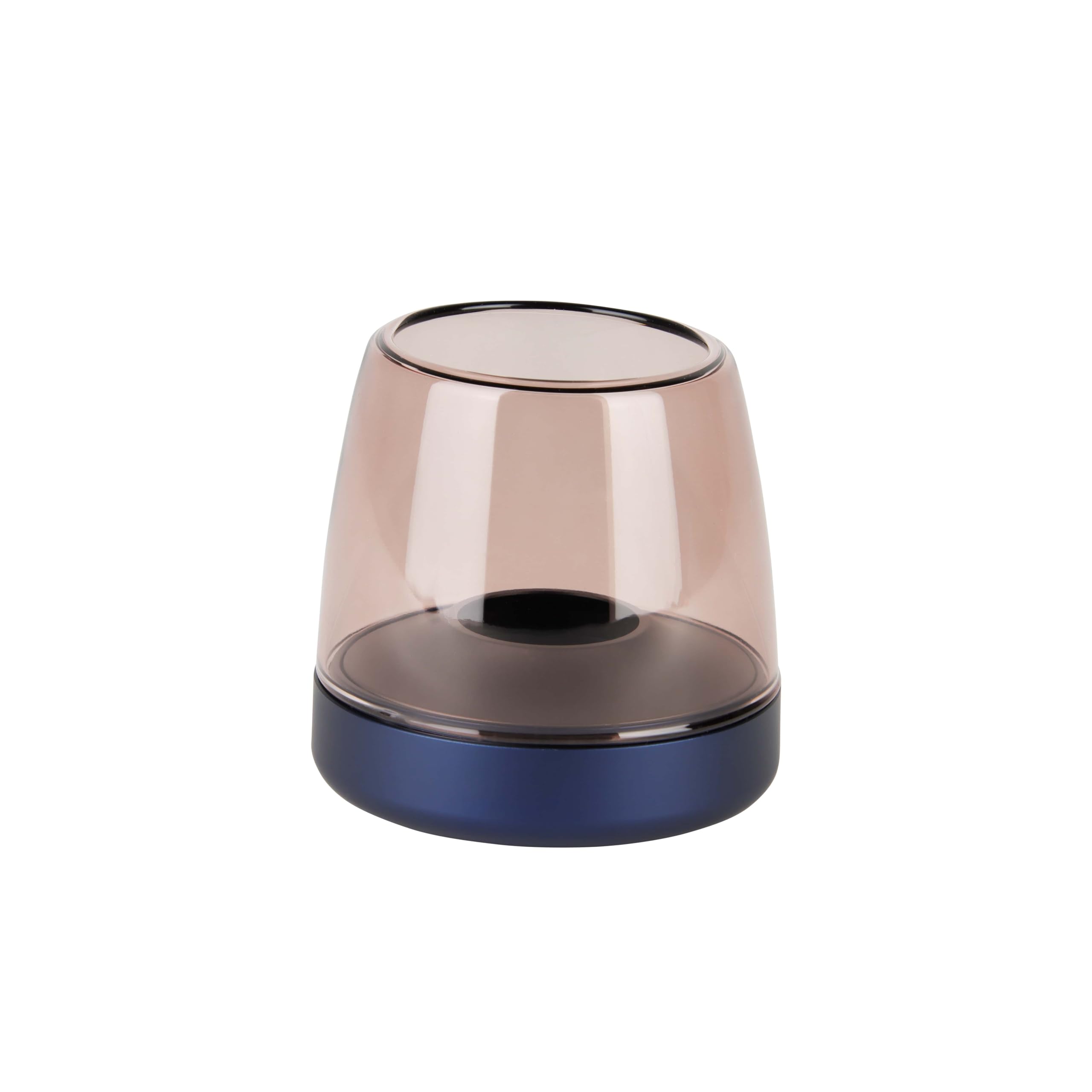 Kooduu Glow 10 Glass Candle Holder - Luxury Danish Design, Height 9 cm, Cobalt Blue