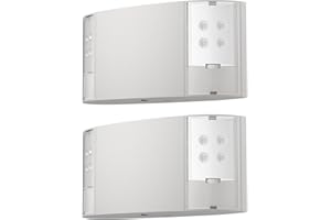 EXITLUX 2 Packs Led Exit Sign with Emergency Lighting Battery Backp -Two LED Adjustable Head -120V/277V-UL Listed-Exit Lighting -Dual LED Lamp ABS Fire Resistance for Power Failure.