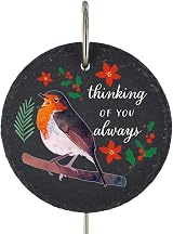 Global Designs Christmas Robin Grave Stick Marker Plaque 25x11cm view 3