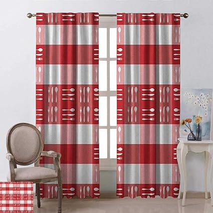 Amazon Com Youpinnong Checkered Kitchen Curtains And Valances