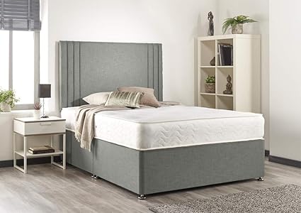 Bed Centre Ziggy Beige Plush Memory Foam Divan Bed Set With