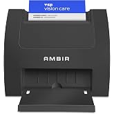 AMBIR ID Card and Business Card Scanner PS670ST-AS High Speed Single Sided Vertical USB Powered Card Scanner for Windows PC and MAC