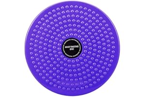 FOTN LISSO Twisting Waist Disc, Body Shaping Twisting Waist Machine Rotating Board Female Twister Exercise Sports Equipment Aerobic Exercise Foot Massage (Purple)