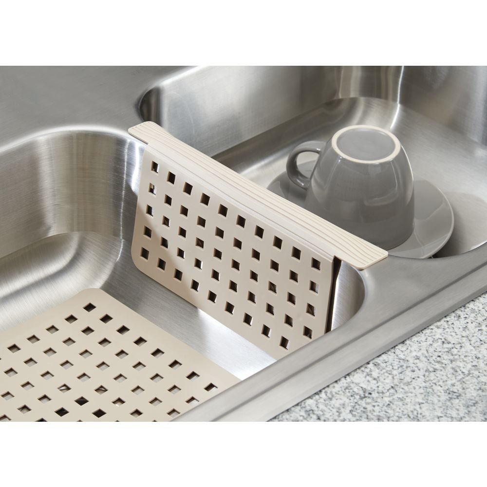 Mat Protector Double Sink Divider Clear Kitchen Dish Safe Durable Grips
