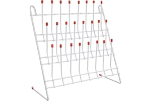 ibasenice Laboratory Beaker Drying Holder and Test Tube Drying Rack Metal Frame Tube Draining Rack for Lab Organization 11.81