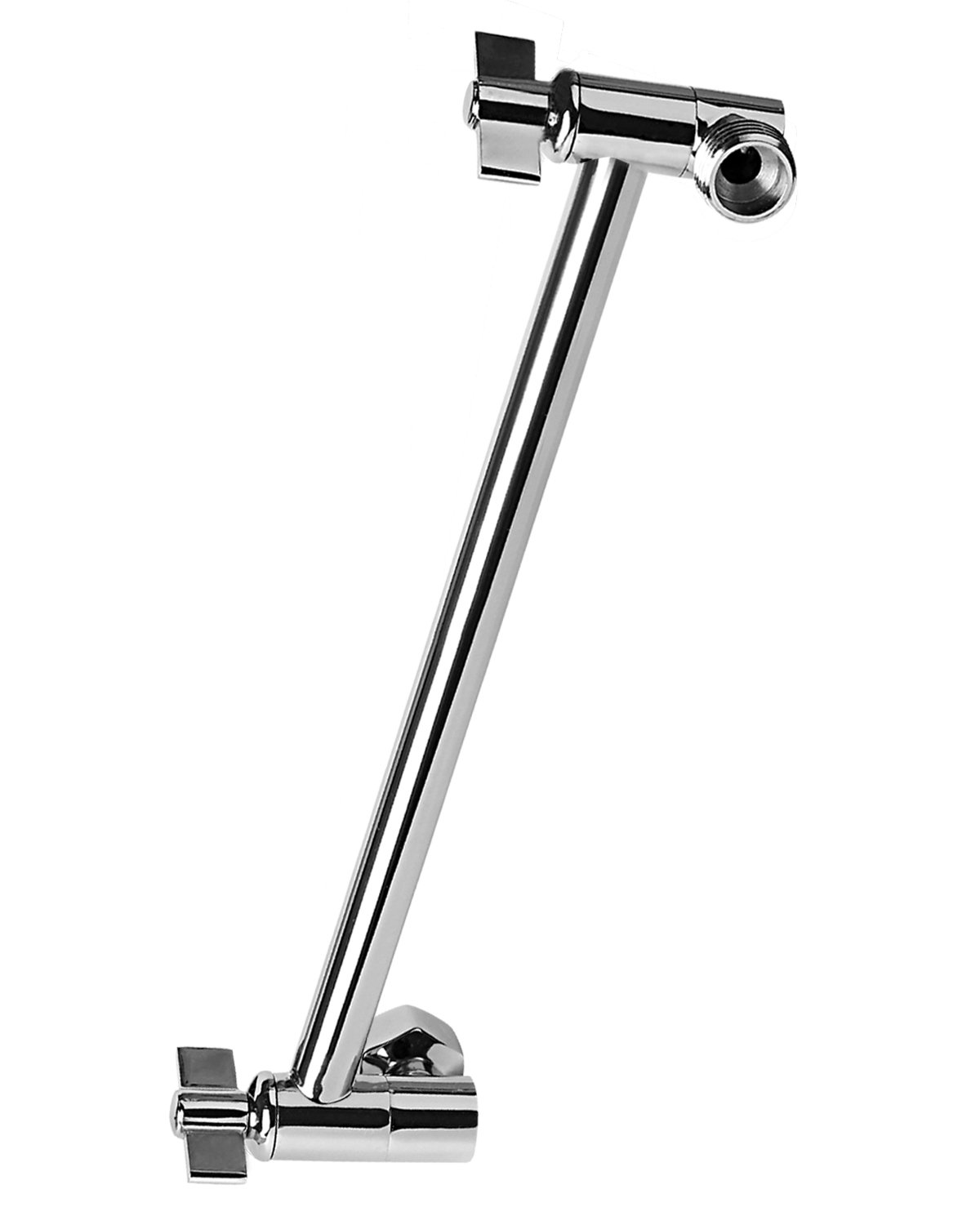 11" Bathroom Wall Mount Pipe Extension Shower Head Arm Adjustable