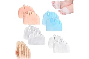 ONWSS Hyggear Silicone Toe Separators For Women,Hygear Toe Separators For Women,Bunion Corrector,Hyggear Toe Separators For Women,Toe Separators For Women,4 Pairs Toe Separators Breathable And Soft (G)