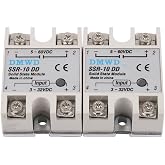 SSR-10DD Solid State Relay DC to DC (Input 3-32V DC Output 5-60V DC) 2 PCS Single Phase
