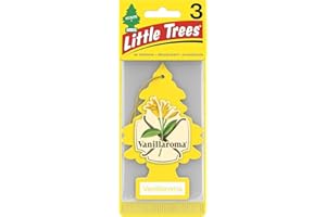 LITTLE TREES Car Air Freshener | Hanging Paper Tree for Home or Car | Vanillaroma | 3 Pack