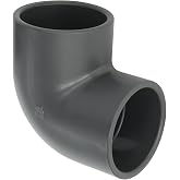 Spears 806 Series PVC Pipe Fitting, 90 Degree Elbow, Schedule 80, 3" Socket
