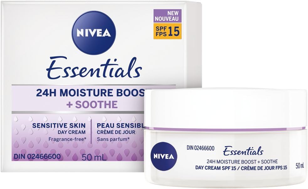 nivea essentials sensitive day cream