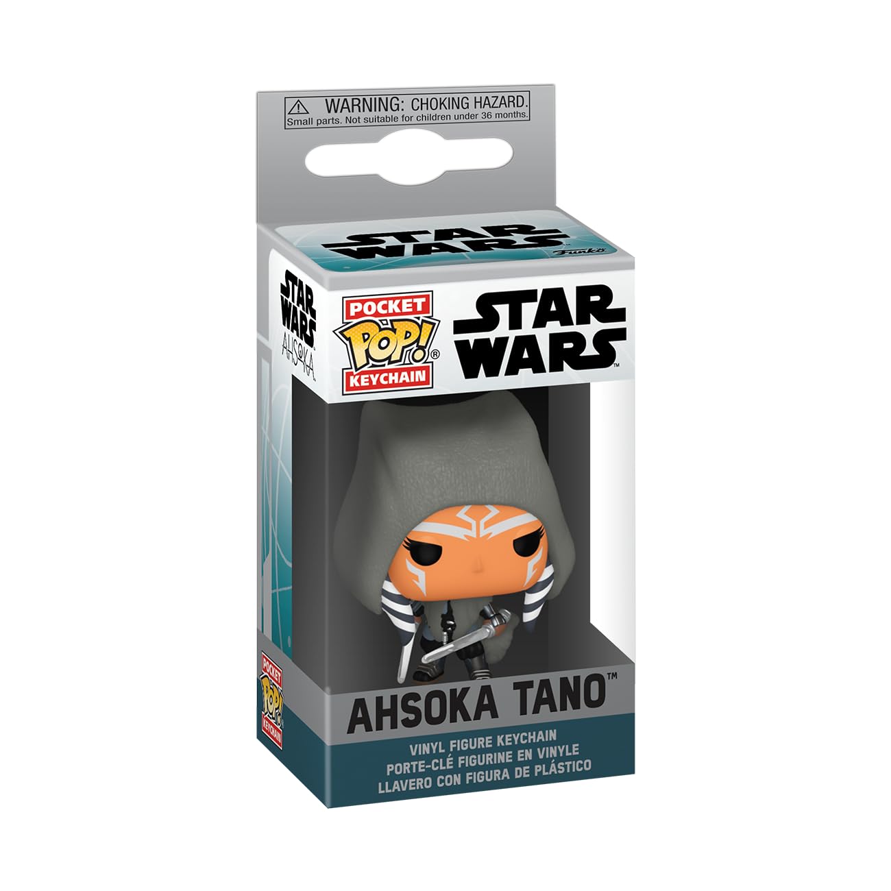 Funko Pop! Keychain: Ahsoka - Ahsoka Tano With Dual Lightsabers - Star Wars Novelty Keyring - Collectable Mini Figure - Stocking Filler - Gift Idea - Official Merchandise - TV Fans - Backpack Decor
