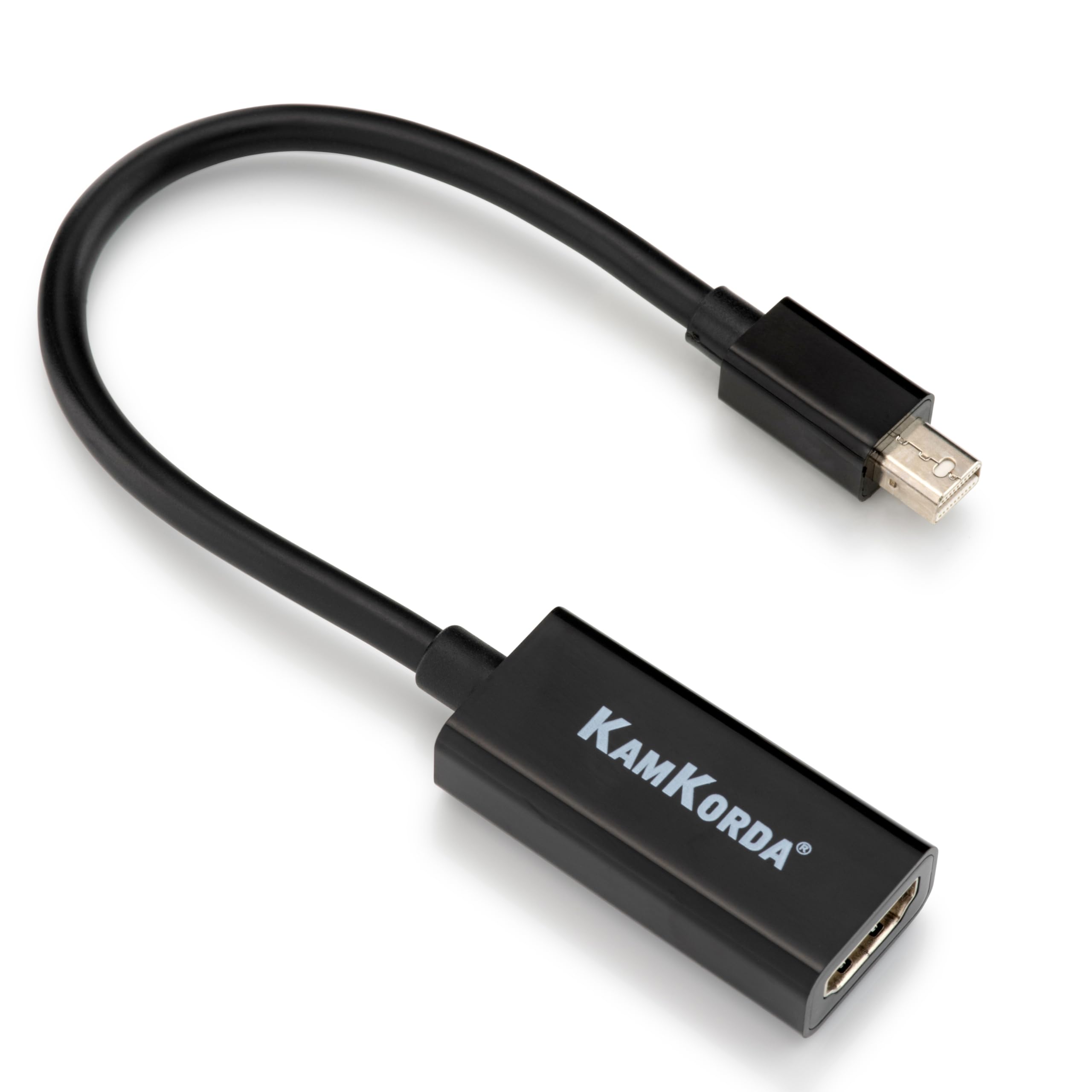 KamKorda Mini Displayport to HDMI Adapter | Male/Female Connection Gold-Plated | Compatible with MacBook Air/Pro Microsoft Surface Pro/Dock