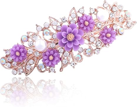 Amazon Co Jp Shiyongヘアクリップフラワーバレッタレジンフォーマルヘアクリップバレッタかわいいヘアピン帽子アクセサリー女性の女の子へのギフト ホーム キッチン