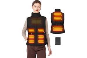 MOTEOZA Women's Heated Vest with Battery Pack, Lightweight Heated Hunting Vest Winter Warming Heating Vest for Hiking, Skiing