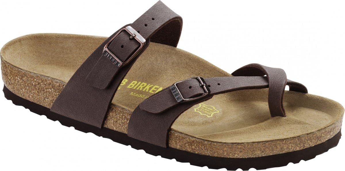 Amazon.com | Birkenstock WomenÂ´s Mayari Mocca Birkibuc Sandals 39 EU (M6/L8 US) N 071063 | Slides