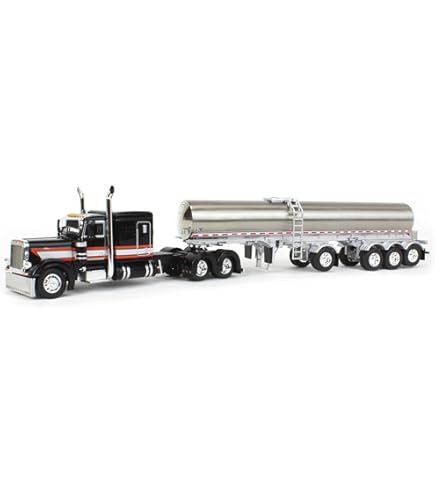 ミニカー DCP 1/64 Peterbilt 379 CoverWagon DCP 1/64 Peterbilt 379 Flattop With Covered Wagon Semi Truck
